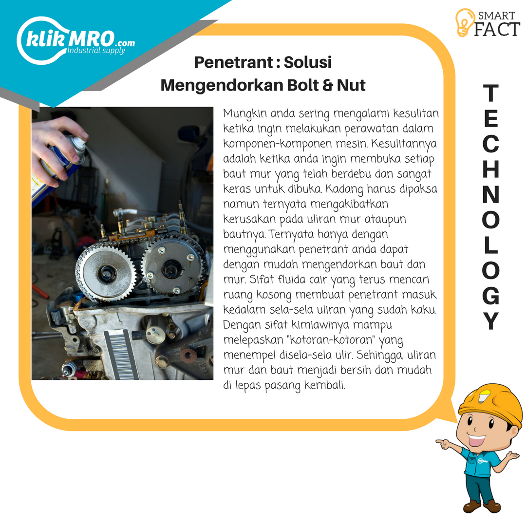 klikmro's tweet photo. Kesulitan Mengendorkan baut dan Mur ?
Simak #smartfact !
dapatkan di :https://t.co/yndIod8wp7
#TechnoLounge #ecommerce #facts #technology https://t.co/A9ZxtXDmL6