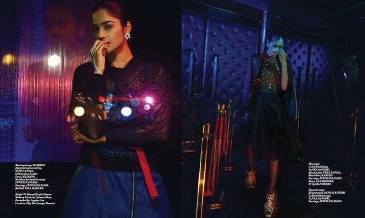 L'Officiel India's editorial After the Subset featuring our mesh blouse and hoops jacket.