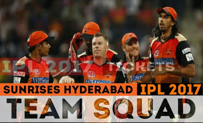 ipl2017tickets's tweet photo. #SunrisesHyderabad Full Team Squad After #VivoIPL2017 Auction - https://t.co/Ryh4ntTthq #IPL @IPL @Vivo_India https://t.co/7JNyx1Mbma
