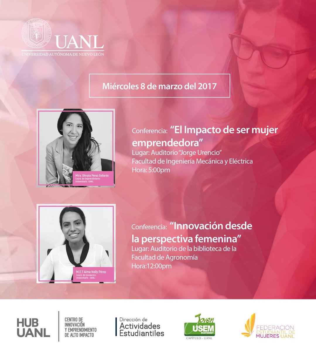 uanl's tweet photo. En el marco del #DíaInternacionalDeLaMujer participa en este ciclo de conferencias 😉. https://t.co/nWYOUbaHzn