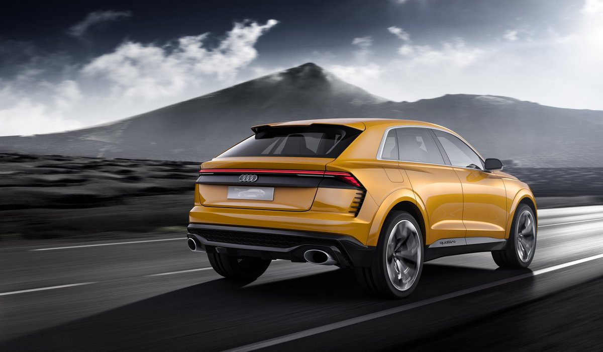AudiKuwait's tweet photo. كشفت أودي اليوم عن نموذج سيارة أودي كيو ٨ سبورت الإختبارية.
#Audi #Q8 #SportConcept car was unveiled today.
#AudiKuwait #AudiQ8 #Q8Concept https://t.co/H84hAG7ekb
