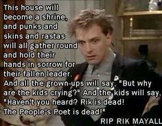 Rik Mayall would of been 59 years old today,happy birthday you fucking legend!! 