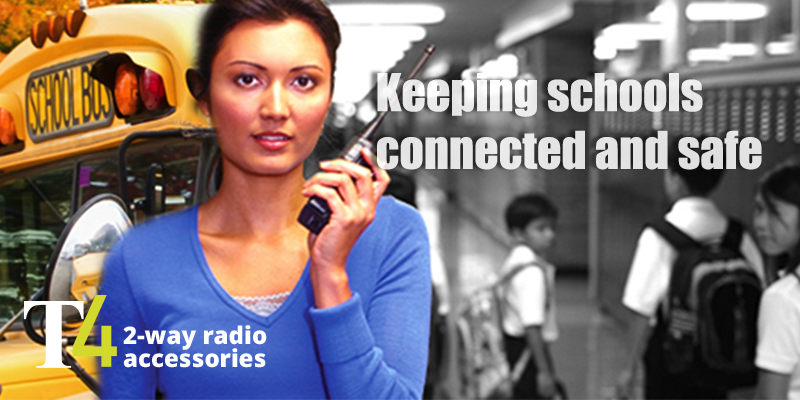 T4Comm's tweet image. T4 helps keep schools connected and safe! t4comms.com #TwoWayRadio