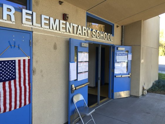 Voting underway at Telfair Elementary in Pacoima #election2017