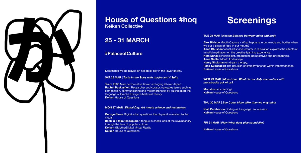 Info about House of Questions #hoq #palaceofculture @newlynexchange ! Updates available here: facebook.com/events/1071778…