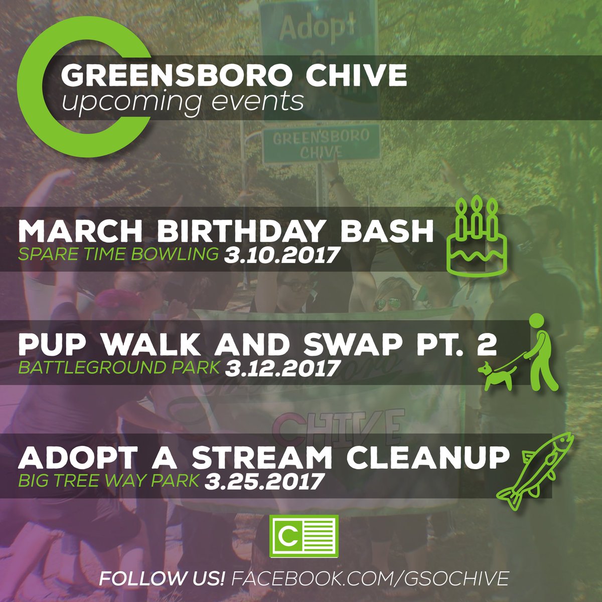 GreensboroChive's tweet photo. In all seriousness though... come to our events this weekend! #fastnc #greensborochive #howichive #Greensboro https://t.co/AEkXhcQqOp