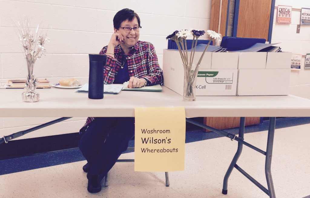 Everyone plays a role at <a href="/AHSD25Patton/">Patton Elementary</a> during testing. Service with a smile....