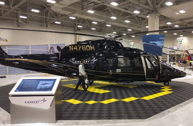 GunshipGirl's tweet photo. Great brief with @Sikorsky to kick of day one of #HAI_Expo17 - Story to come! :) #avgeek https://t.co/ixybjhAhNK