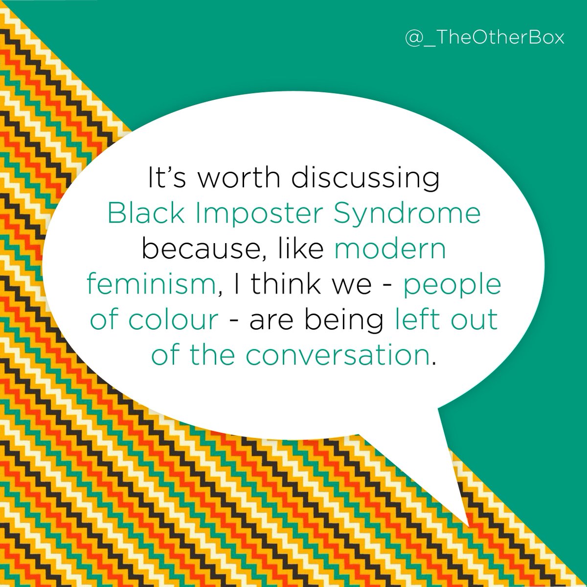 _TheOtherBox's tweet photo. Read Caryn's post about Black #ImposterSyndrome in #advertising and how she overcame it here: https://t.co/h0EYamJlcN #BAME #Diversity #IWD https://t.co/V9qJdoONyv