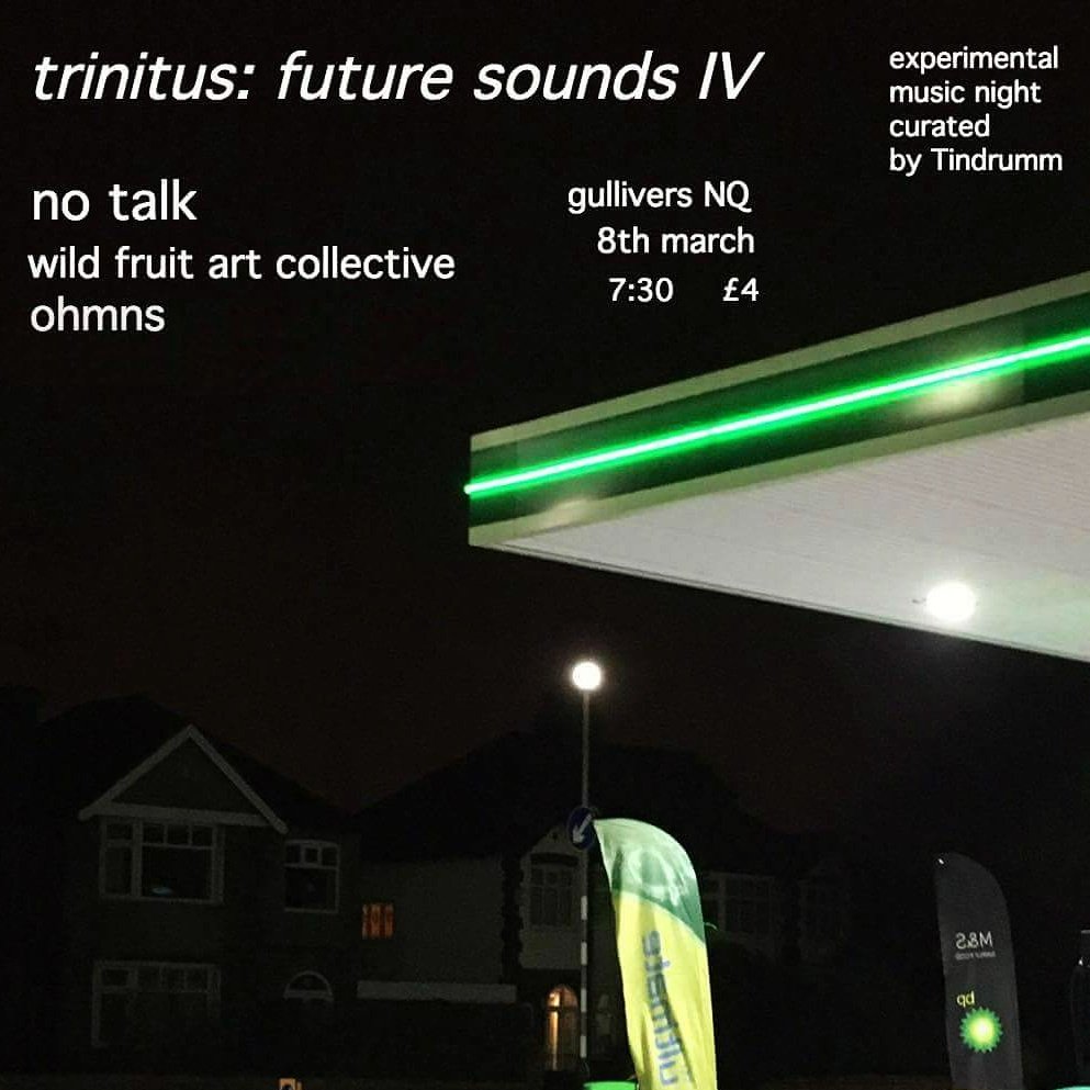 TOMORROW NIGHT we're playing at <a href="/GulliversNQ/">Gullivers</a> as part of an experimental music night curated by @tinofdrumm. Doors 7.30, tickets £4. #NoTalk
