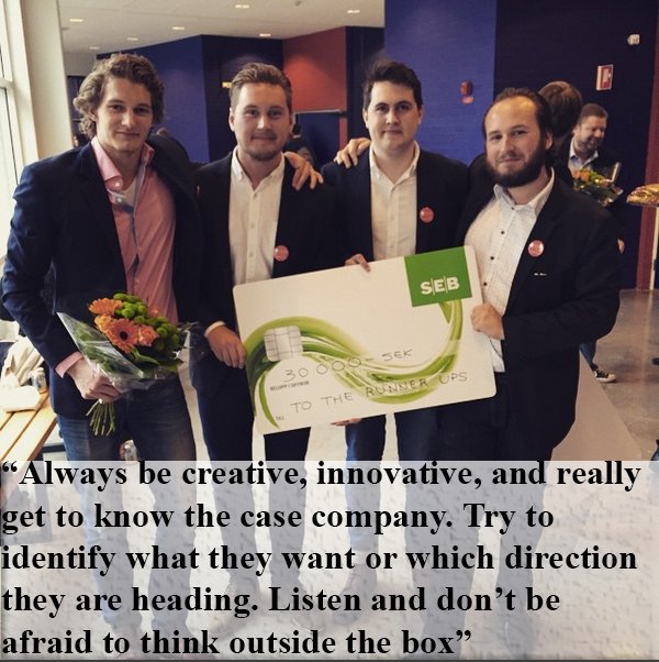 JIBSEC's tweet photo. Oscar Meivert, co-founder of Seekly &amp; JIBS Entrepreneurship Challenge Runner Ups shares lessons from JIBSEC 2015 https://t.co/zM5p32hms7