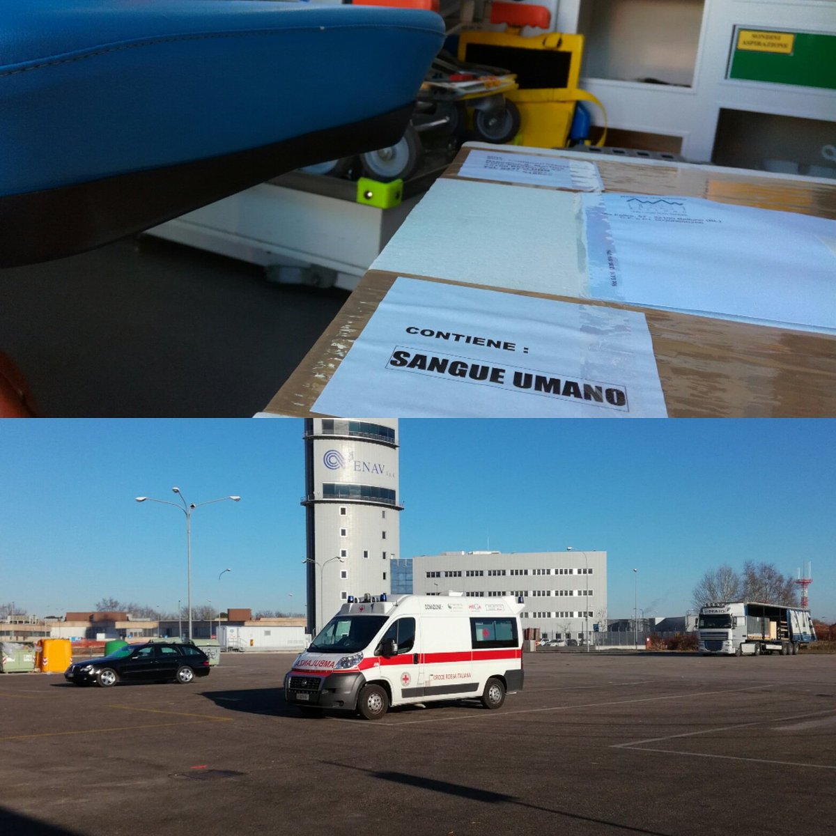 CRI_BL's tweet photo. ogni martedì i nostri #Volontari trasportano #emoderivati dal Centro immunotrasfusionale di #Belluno all'aeroporto di #Venezia 🚑🏥✈ https://t.co/2RzXJzQDQW