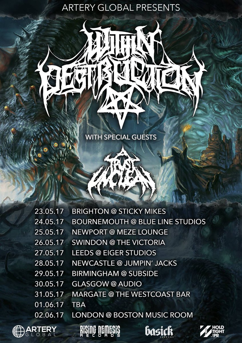 eiger_studios's tweet photo. Slovenian nutters @DMWDestruction return to UK. Hitting Leeds c/o @FestivalRitual 27.05 // https://t.co/j34H2RN5B4 https://t.co/ibsGIBvyGz