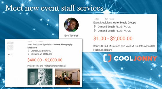 For more information on these or other  services, visit cooljonny.com