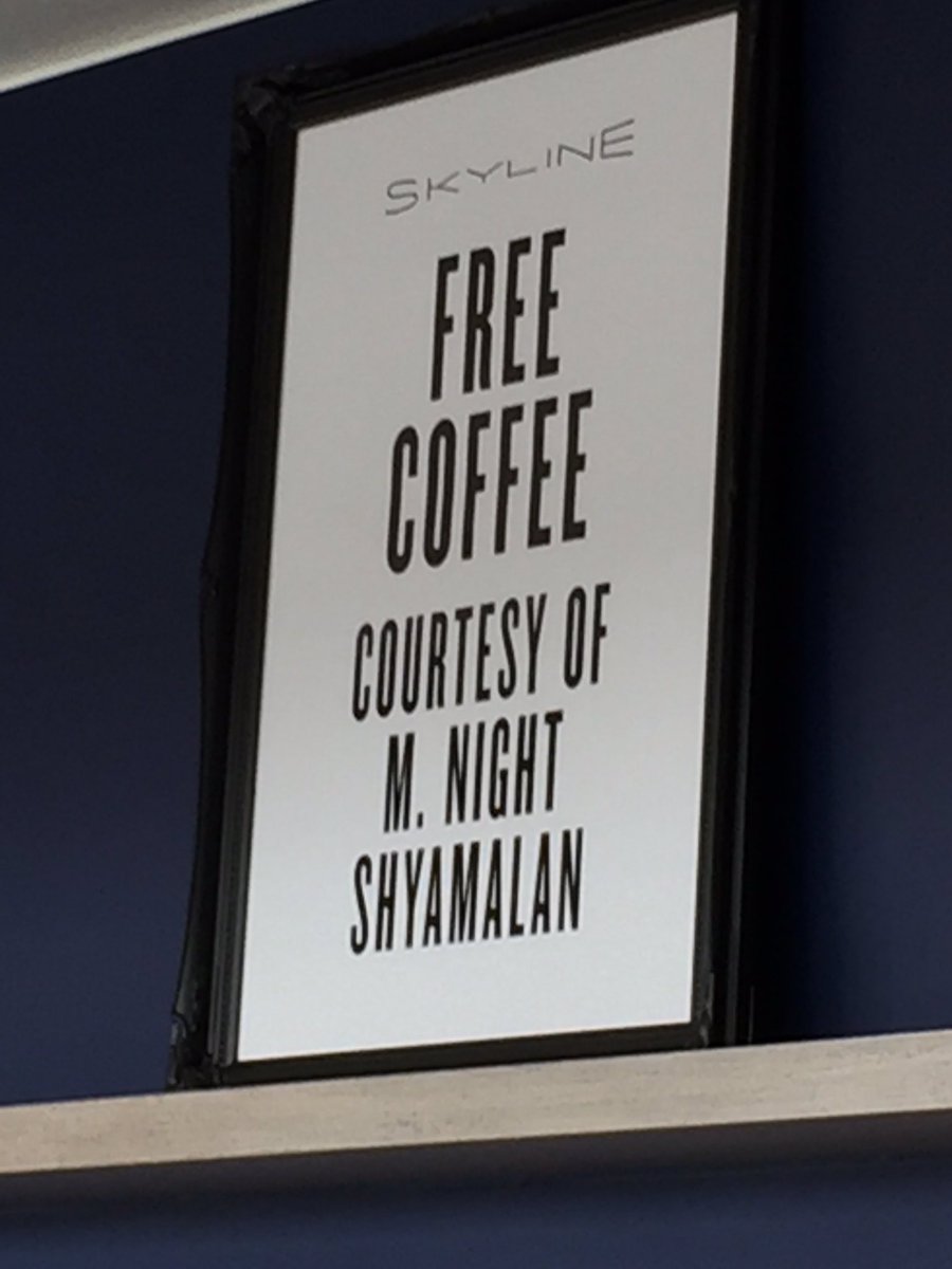 rash_da_bash's tweet photo. @MNightShyamalan , I work at NBC, because of your suggestion, we get free Premuim coffee. I wanted to thank you 😀#thankyou #nbcuni https://t.co/0OGM7P6DJj