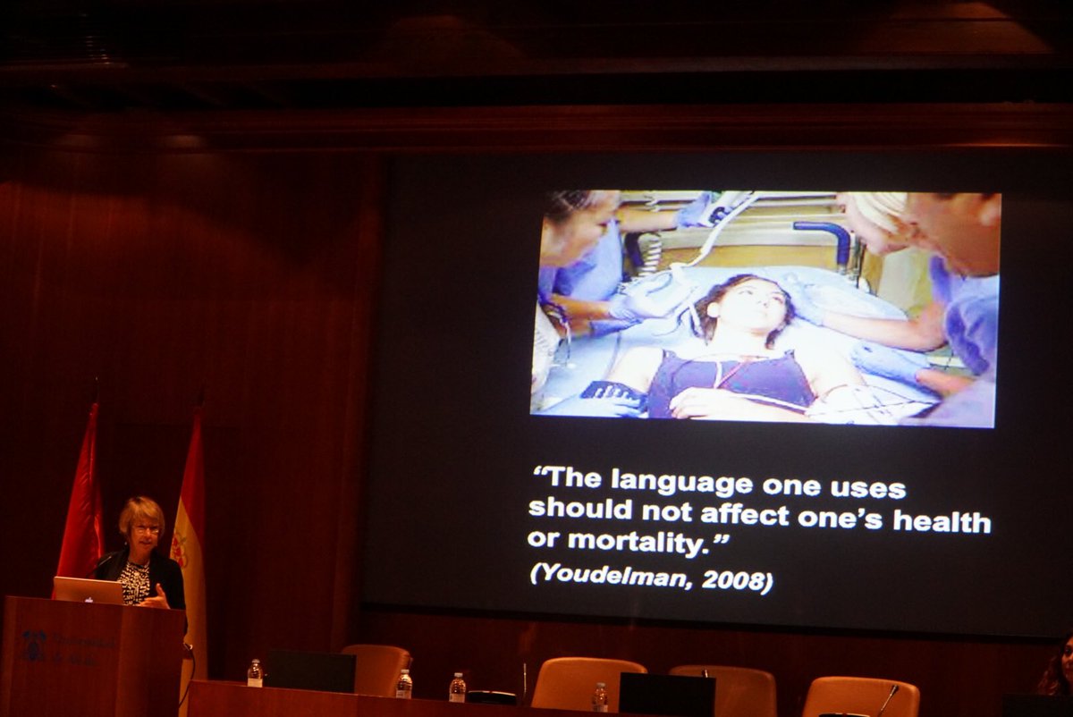 HenryLiu_FIT's tweet photo. Swaby: Are we preparing our interperting students and our interpreting professionals for such an important social role? #TISP6 https://t.co/AsOlp10csY