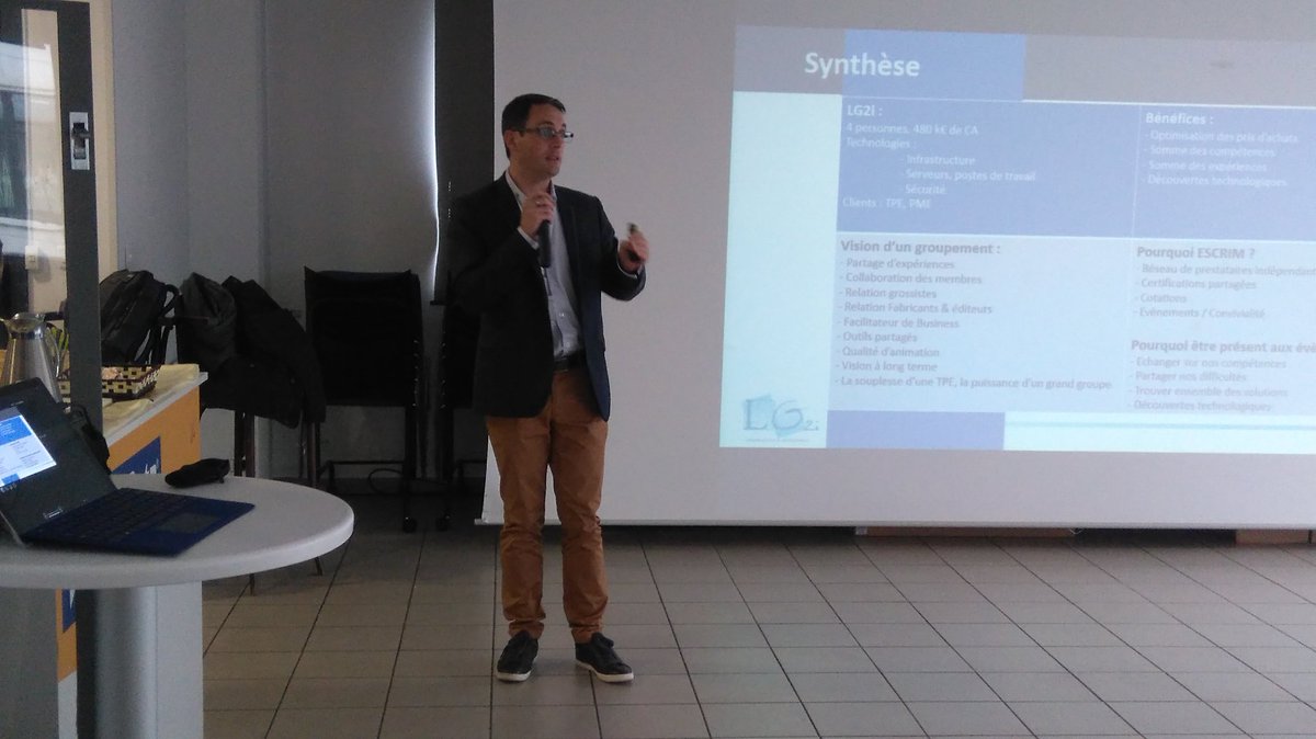 Escrim_'s tweet photo. "Escrim c'est la souplesse d'une PME alliée à la force d'un grand groupe" @GuyotLudovic #JAVATechData #Cheznouscava https://t.co/h6Dw99lyOG