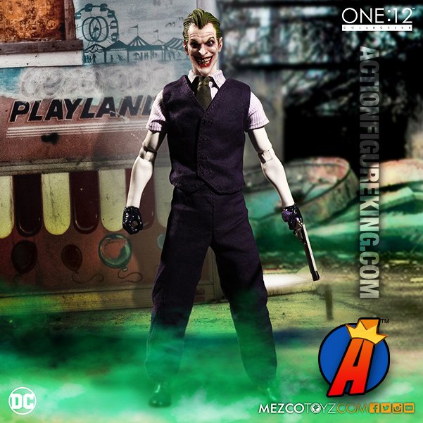 ActionFigureKin's tweet photo. #DCComics highly detailed 1/12 scale #BATMAN villain the #JOKER #ActionFigure with cloth uniform. Full details here… https://t.co/Tgm601momd https://t.co/dF1fUMF147
