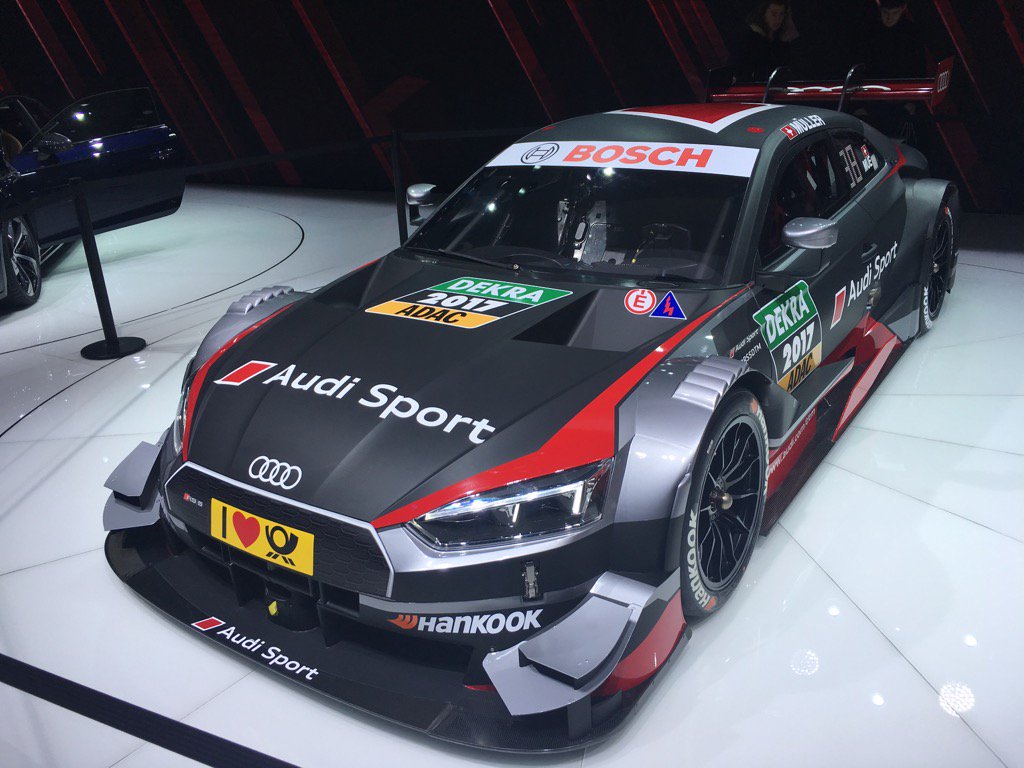 MarkusMechnich's tweet photo. Das neue #DTM Auto von #Audi, der RS5. Darauf können sich die Fans 2018 freuen. #GIMS2017 https://t.co/7LBRyFHXnp
