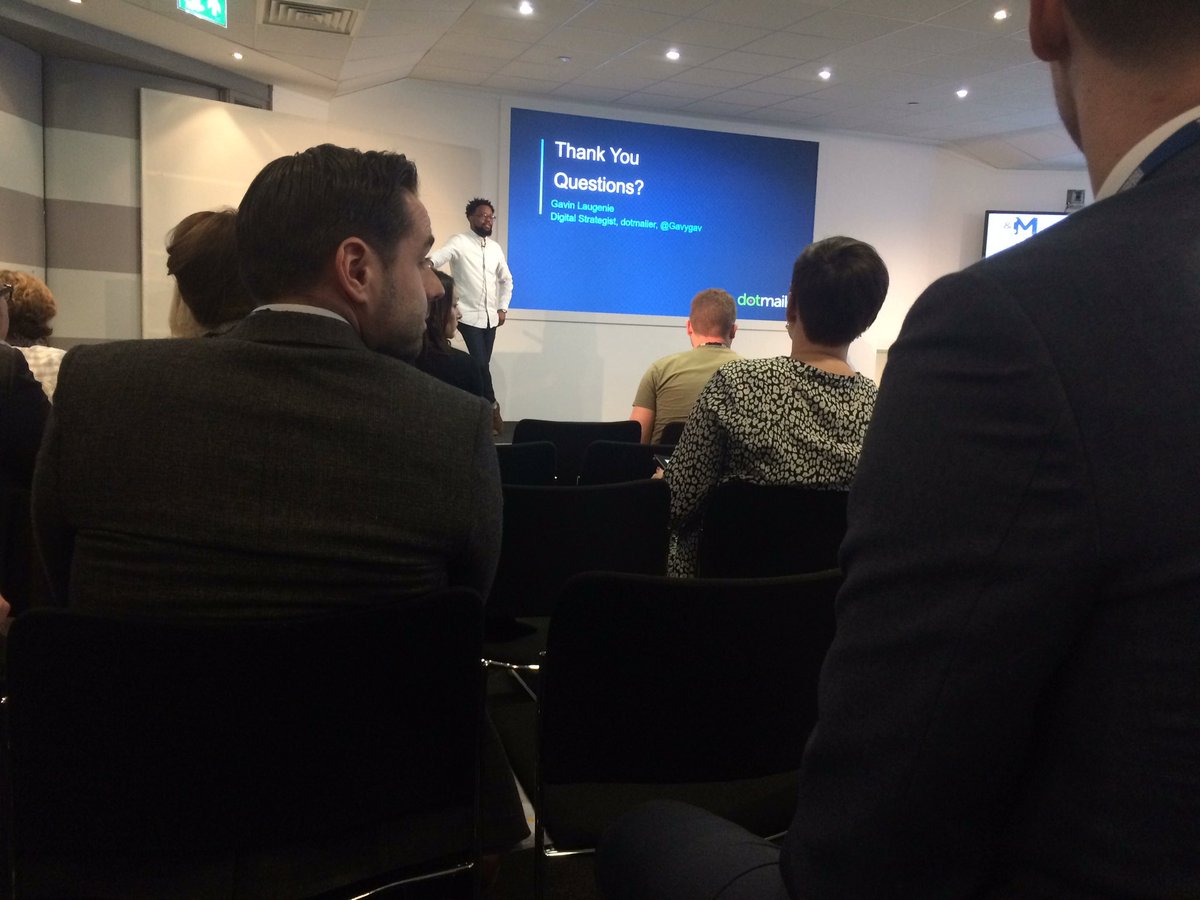 Maili_L's tweet photo. Some great insights on email marketing from @Gavygav at #NHFComms17 #bringonsausagesatlunch https://t.co/gy4Voj5eBA