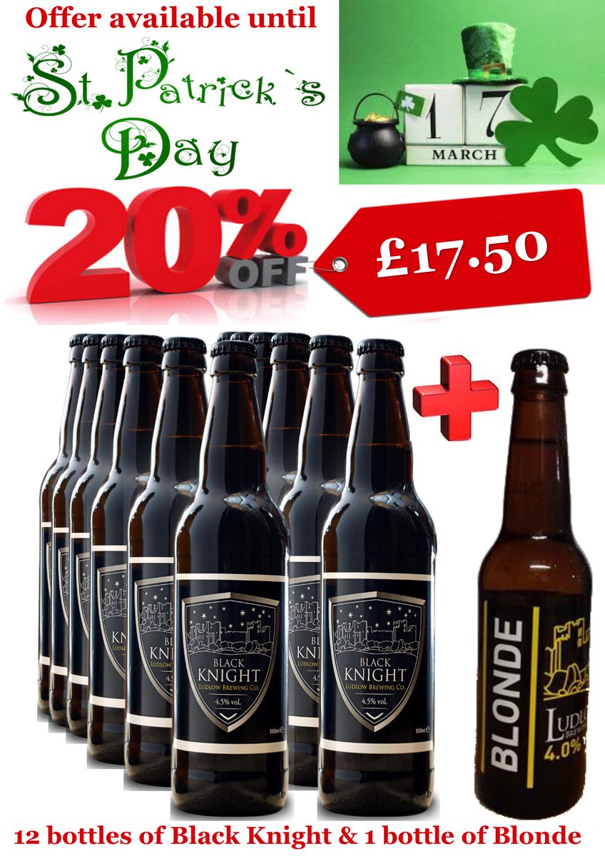 #beer #prize Like &amp; Retweet for a chance to #win a dozen bottles of your choice!! 

20% promotion (B/K only) running until #StPatricksDay!