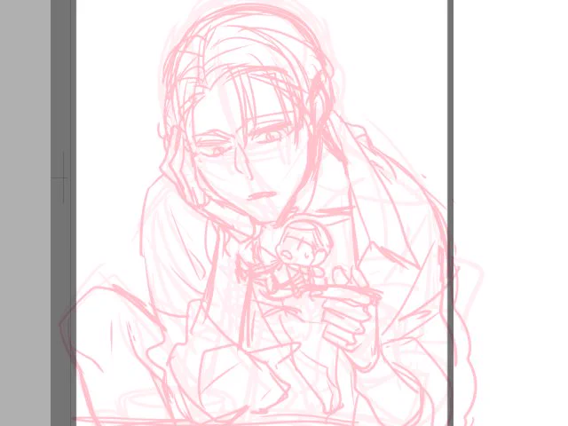 頬杖リヴァイ描くぞ～ 