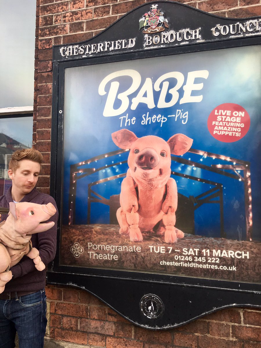 Babe has arrived at <a href="/ThePomegranate/">Pomegranate Theatre</a> in #Chesterfield! Book your tickets now at babethepiglive.com