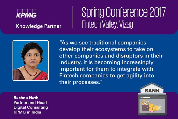 KPMGIndia's tweet photo. With the rise of #fintech services, there is an increasing need for customer engagement and #agile processes: @nath_rachna https://t.co/ay0NssGsOB