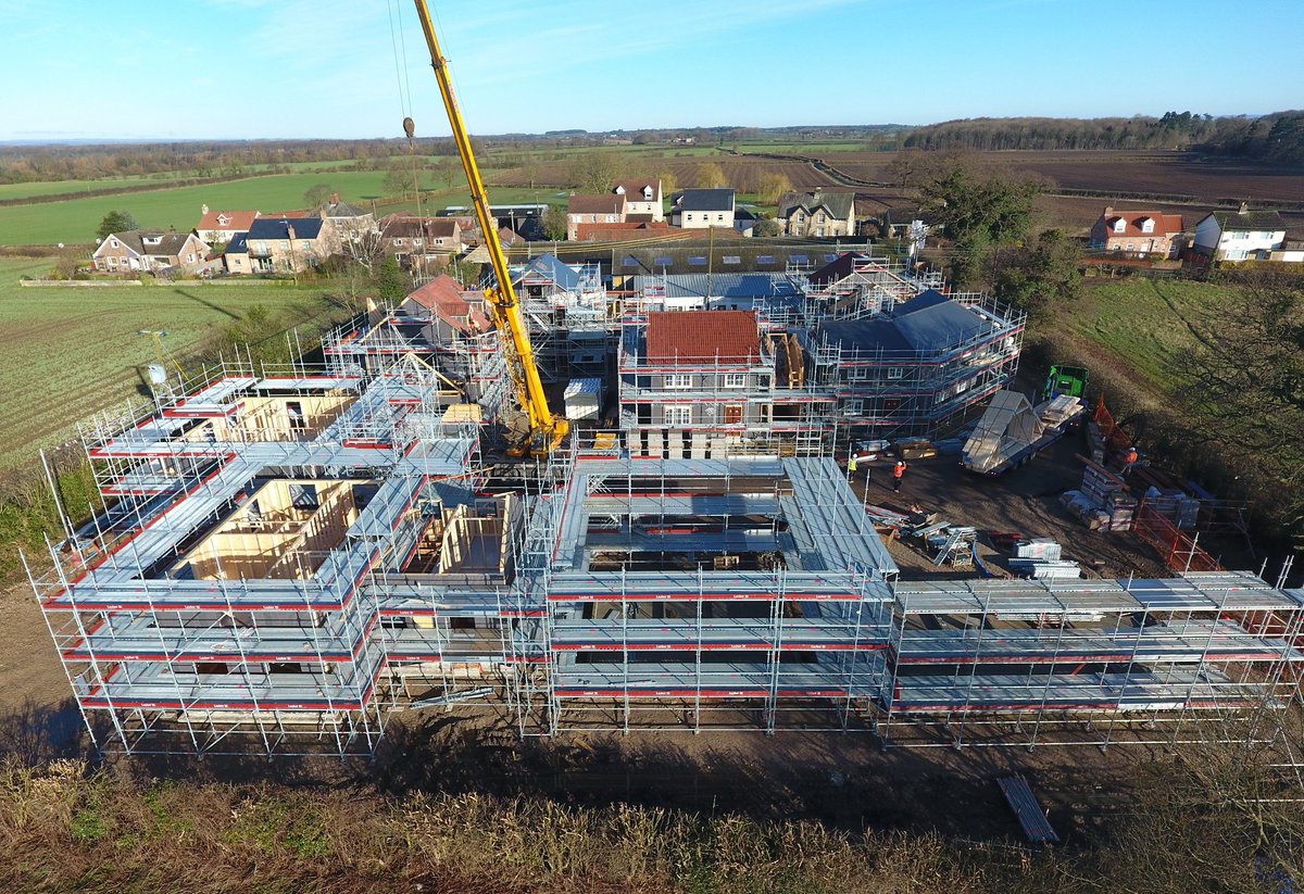 HACSGroup's tweet photo. Hunsingore Timber Framed residential project coming on well. #YourConstructivePartners https://t.co/9wuGikOzgj