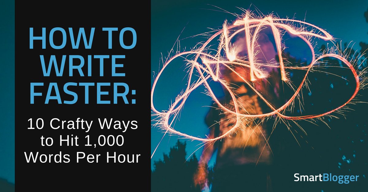 NutAndMeg's tweet photo. How to Write Faster: 10 Crafty Ways to Hit 1,000 Words Per Hour • Smart Blogger https://t.co/mrxYUPF7we https://t.co/CWH6wnaTms