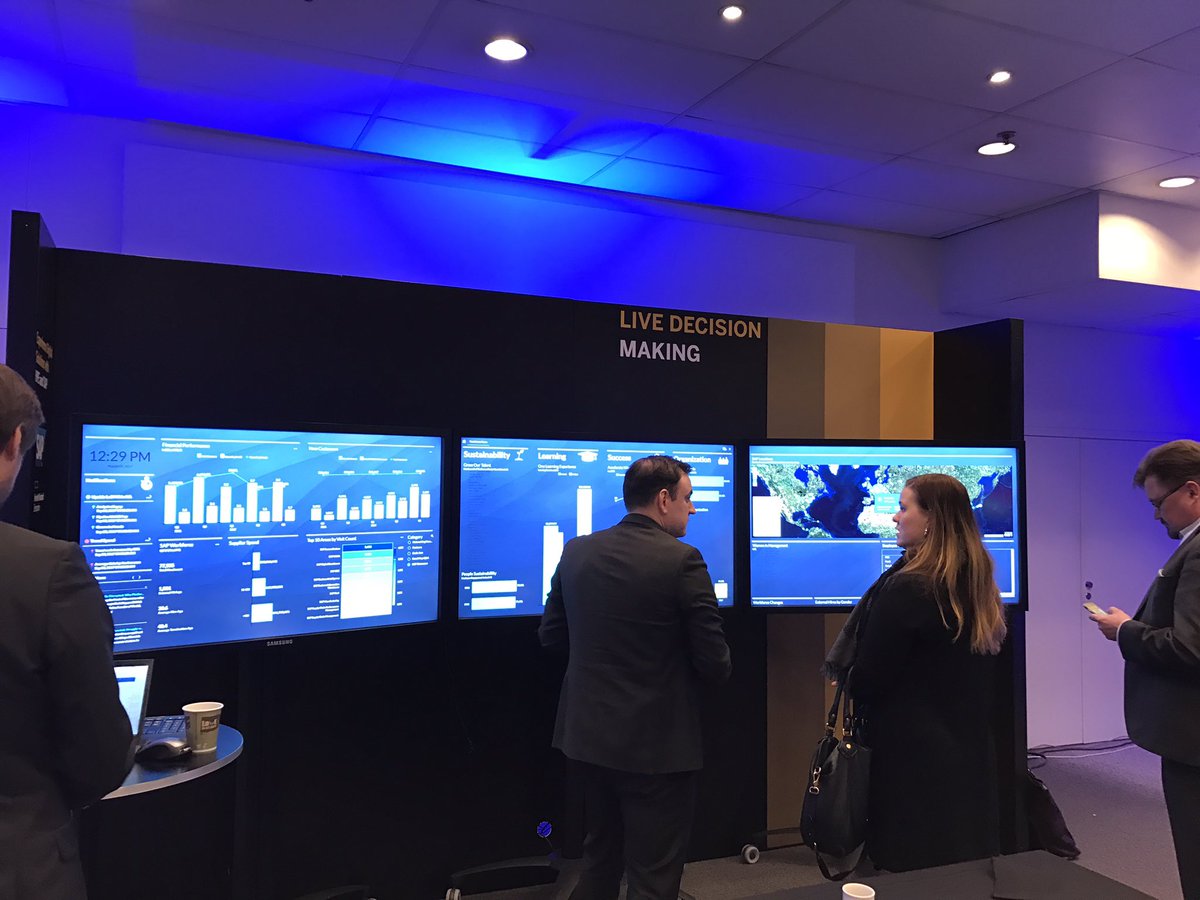 sapsven's tweet photo. @Ch_Pri showcasing SAP digital boardroom at #sapforum @SAPFinland https://t.co/gj3MwBzdY8