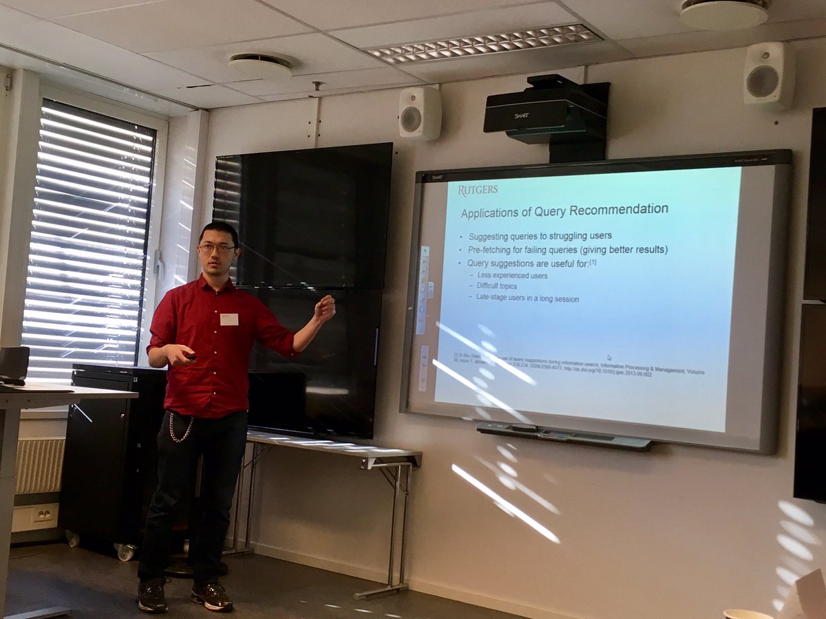 infoseeking1's tweet photo. #InfoSeeker Matt Mitsui presenting at doctoral consortium #chiir2017 https://t.co/8Yo1aV9pIE