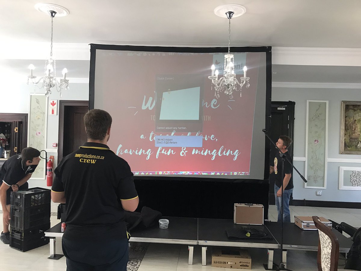 attooh's tweet photo. Setting up for our @attooh client appreciation function #excited #havingfun @woutersnyman007 https://t.co/n6z6JRBCJw