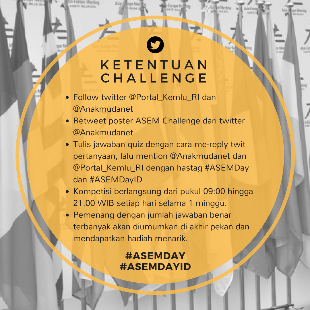 AnakmudaNet's tweet photo. (2) #ASEMDAYQuiz dapat kamu ikuti pada jam 9.00 , 12.00, 17.00 dan 19.00 mulai besok dan berikut ketentuan mengikutinya #ASEMDAY #ASEMDAYID https://t.co/Y8YTFcBQo8