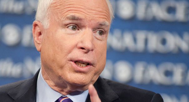 politico's tweet photo. McCain on Trump's wiretap claim: 'I haven't seen anything like this' https://t.co/Ig6XjHQNU0 https://t.co/3oLrXVRlSC