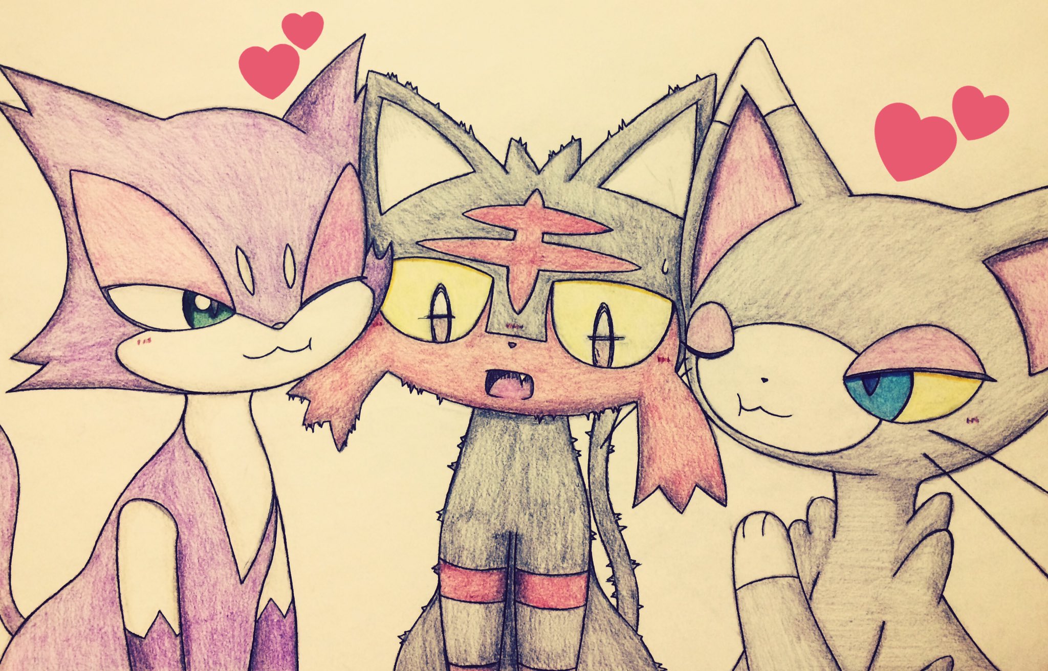 リュウ Mr Twitterissa ネコ ネコ ネコ チョロネコ ニャビー ニャルマー ポケモン ポケモンサンムーン T Co Ozy5vplc Twitter