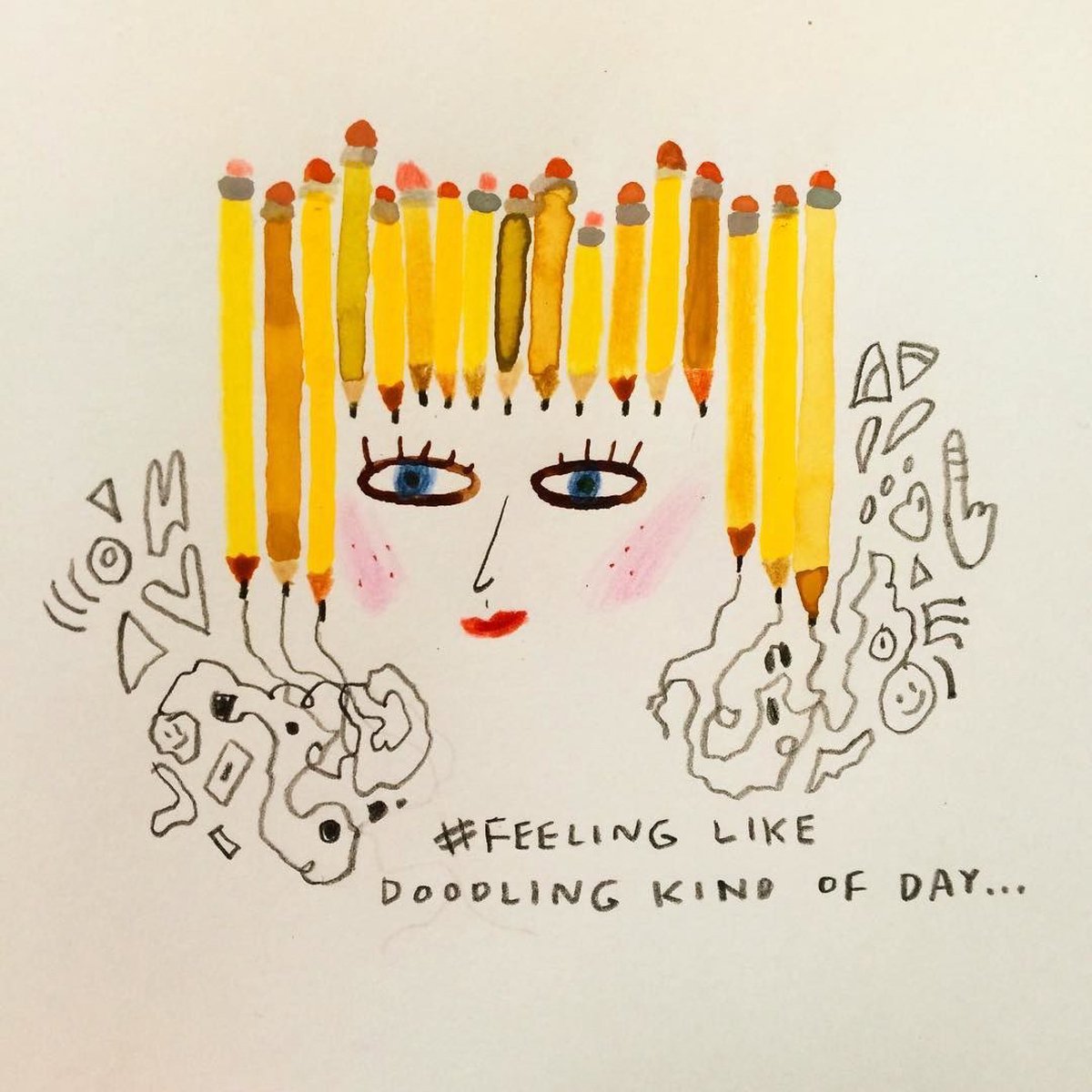 pirastanyc's tweet photo. Every day is a doodling day in our world... thank you for this awesome illustration Hyesu Lee - Illustrator ! https://t.co/TLIw994Xqj