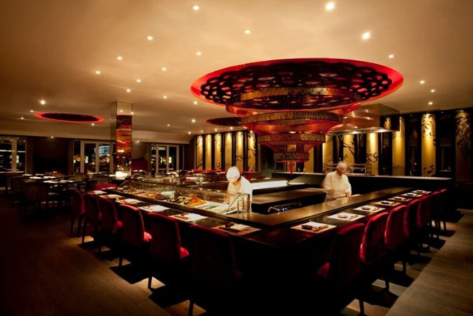 In #aquakyoto Executive Chef Paul Greening offers contemporary Japanese dishes. Enjoy three courses and a cocktail for just £29.