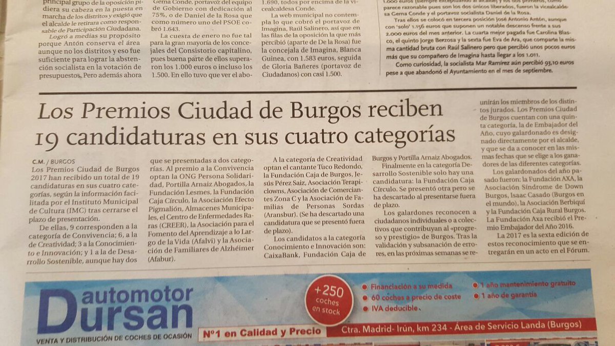 ComerciosZonaG's tweet photo. La Asociación #ZonaG nominada a los #Premios Ciudad de #Burgos por el Proyecto #BarriodeGenios!!!!
 #Gamonal  #arte #murales #GRACIAS https://t.co/Ql1QVcIU9H