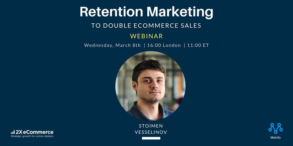 Join our #webinar on March 8th, 11am ET / 4pm London! Learn how to grow your store w/o getting new customers buff.ly/2mvhxmV