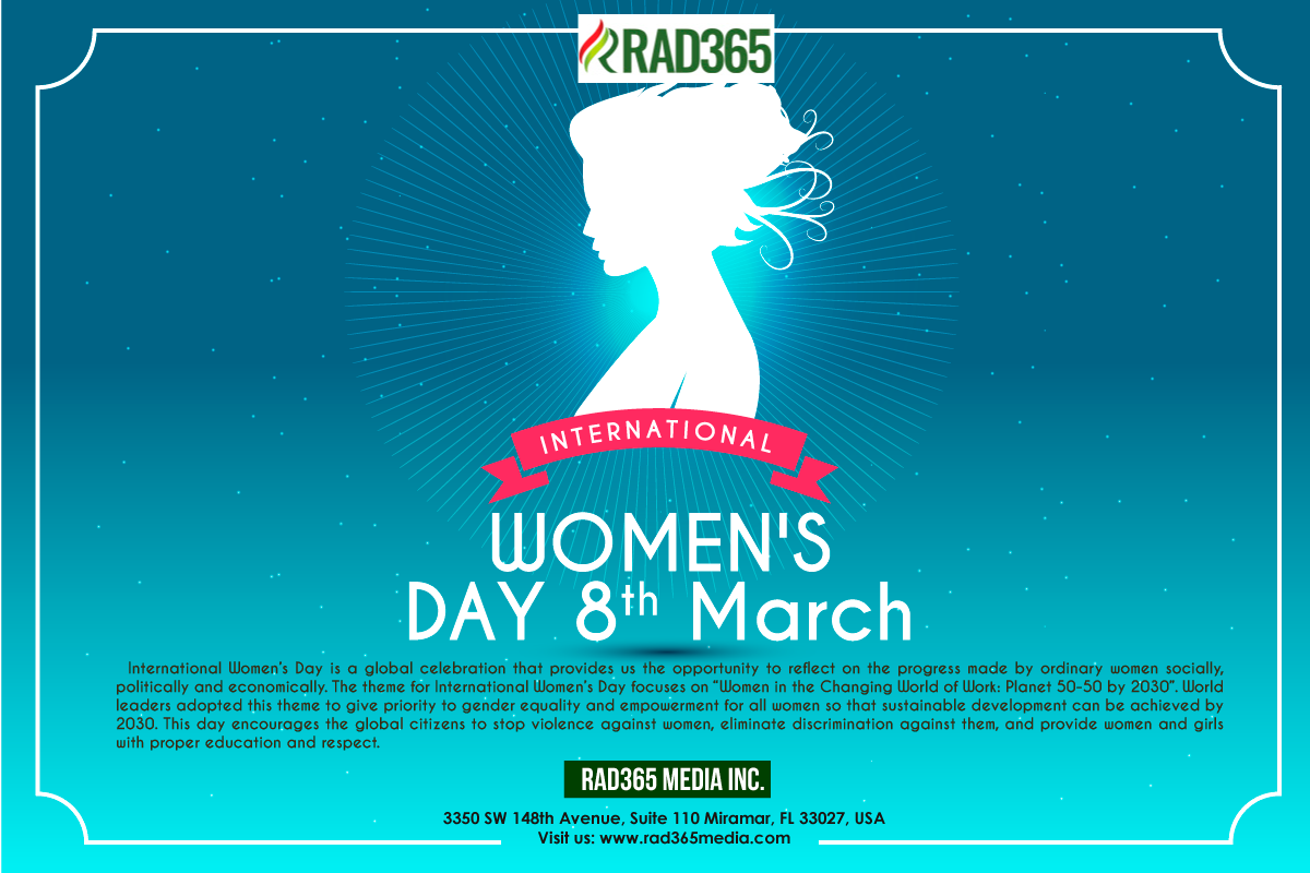 RAD365Media's tweet photo. #InternationalWomen'sDay, originally called International Working Women's Day, is celebrated on March 8 every year https://t.co/rdL4BrSdhc