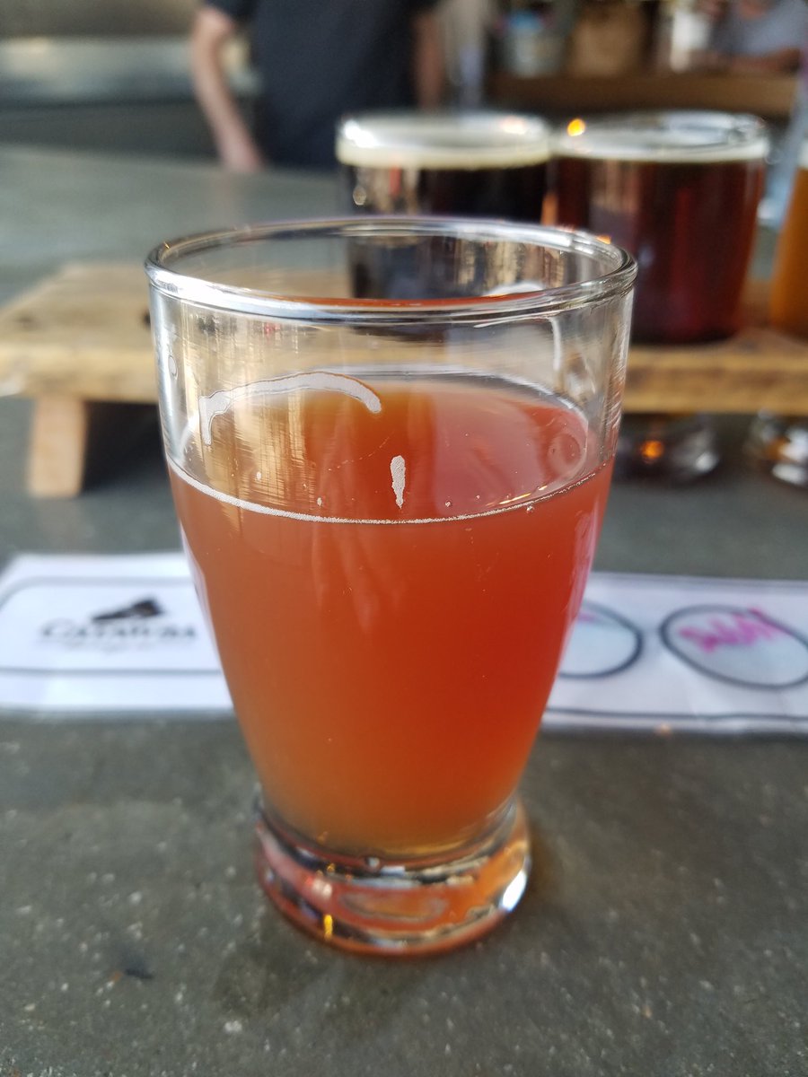 CLTbeerlife's tweet photo. So this is the beer from @CatawbaBeer that we all wait for the PB&amp;J and to honest it really taste like one, very good beer. https://t.co/MewOrPGwIR