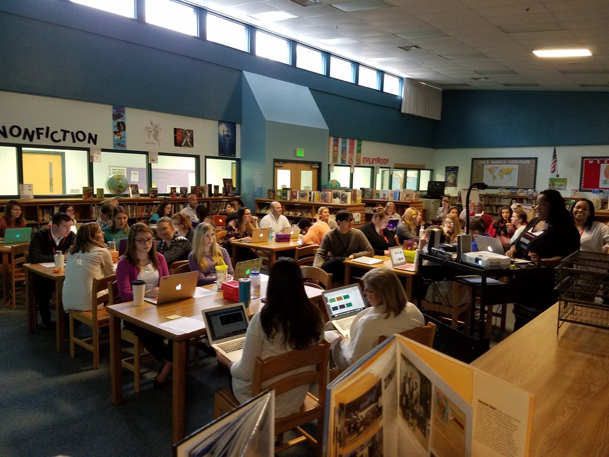 hcpss_jhes's tweet image. JHES staff getting PD on how to better use Canvas with the students. #JHESinspiresgreatness #techandlearning