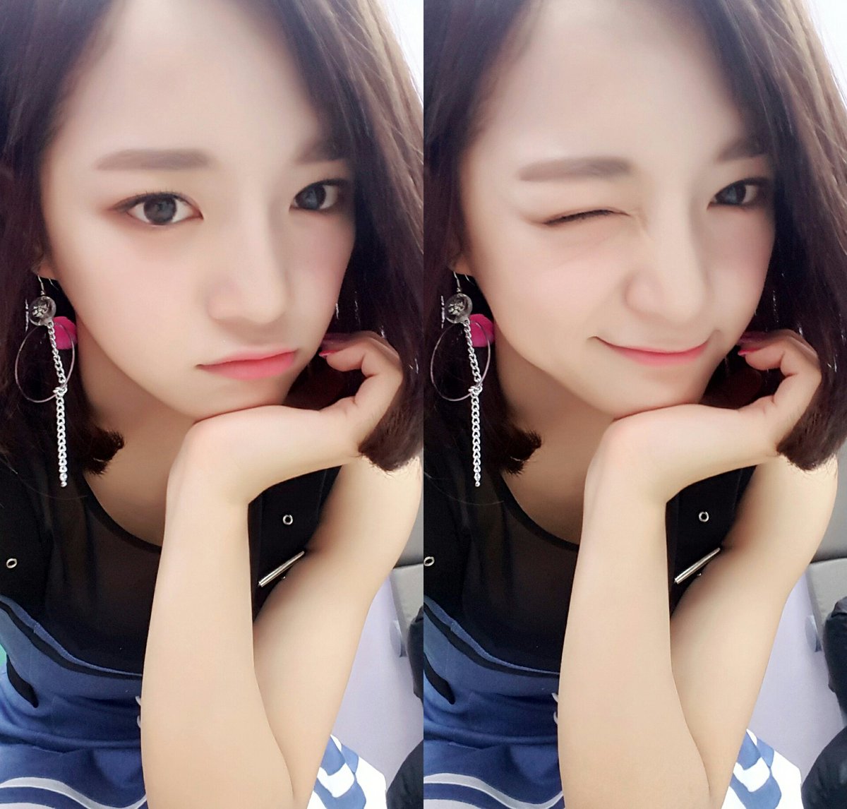 [#세정] 목청껏 응원해준 우리 단짝 덕분에 오늘도 힘나서 무대했어요 오늘 레인보우도 멤버 모두 넘나 예쁜것 내일봐용~