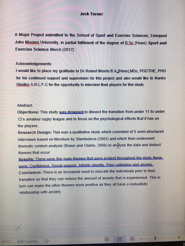 jwt1209's tweet image. So glad to have got my dissertation finished and submitted #dissertationdeadlineday. Huge thanks to @HindleyArlfc