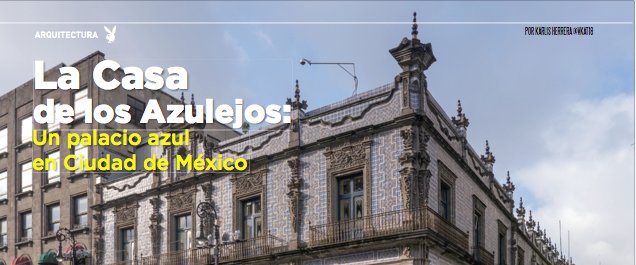 PlayboyVzla's tweet photo. #Arquitectura La casa de los azulejos, un palacio ubicado en Mexico. Por: @Vkat18 https://t.co/zzk6Xog3RK