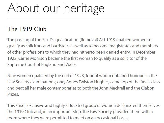 See how our Women Lawyers Division has campaigned, lobbied &amp; supported women solicitors since its 1919 Club #IWD2017 communities.lawsociety.org.uk/women-lawyers/…