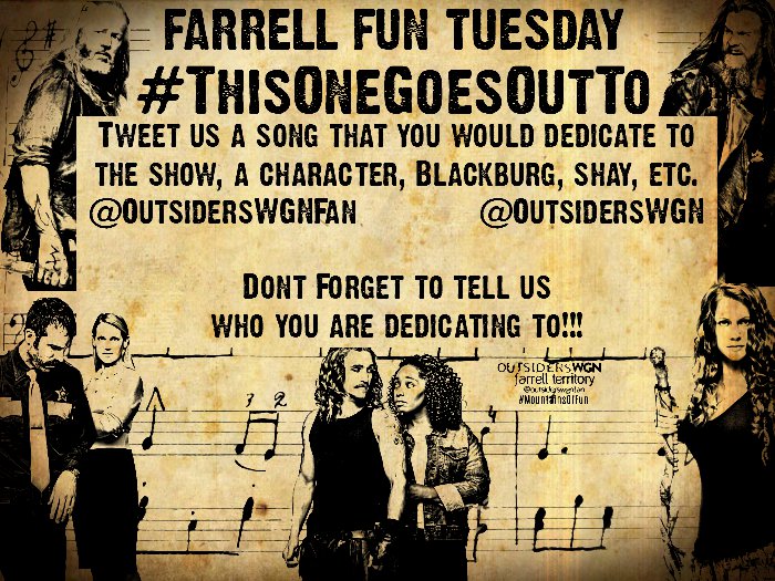 BetaTerritory's tweet photo. #FarrellFun #OutsidersWGN #ThisOneGoesOutTo #DedicateASong @OutsidersWGN https://t.co/eBIyzrglL1