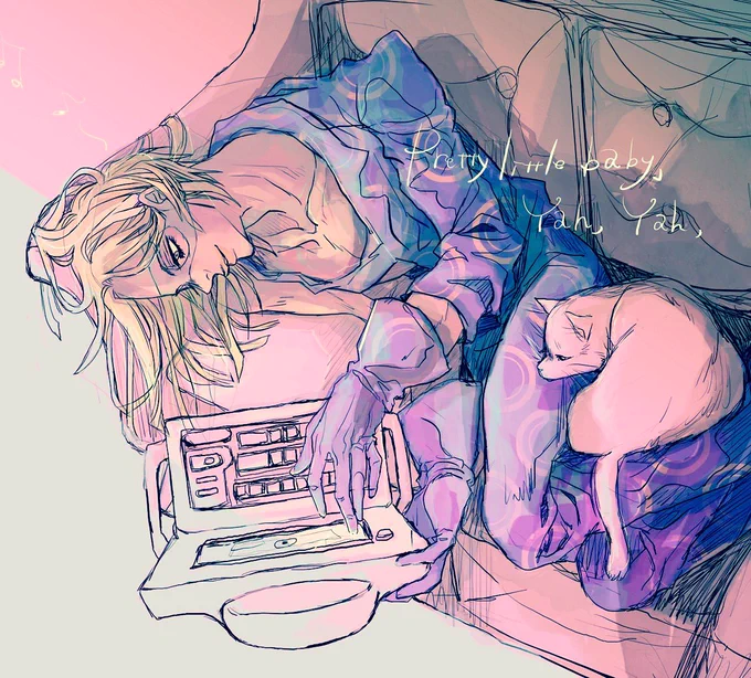 可愛いベイビィ…   #JOJO版深夜の真剣お絵描き60分一本勝負  お題:メローネ 