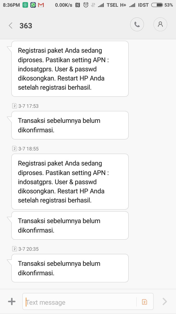eka_swastika's tweet photo. @IndosatCare ini kenapa ya berkali2 mau ambil paket data gak bisa2 registernya? Udah berkali2 dicoba masih begini aja. https://t.co/5n9yetrRie